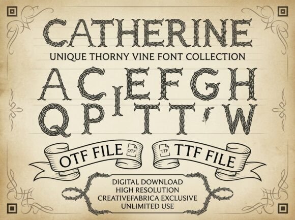 Catherine Font for Bold and Beautiful Design