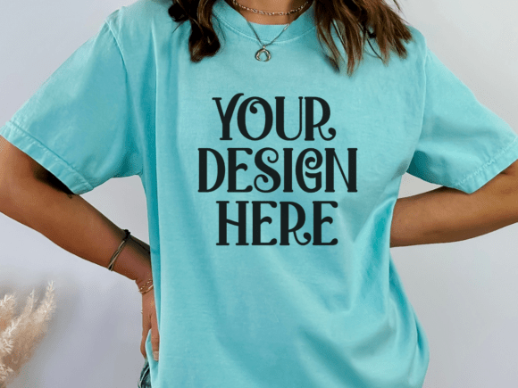 Chalky Mint Comfort Colors 1717 Mockup: A Designer’s Essential for Natural Product Display