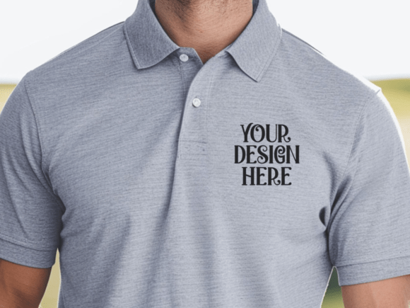 Grey Jerzees 443MR Mockup Polo Mockup: A Designer’s Tool for Realistic Product Presentation