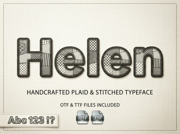 Helen: A Textile-Inspired Typeface That Brings the Warmth of Handcrafted Art into Digital Design