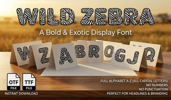 Wild Zebra: Bold Typography for Dynamic Branding